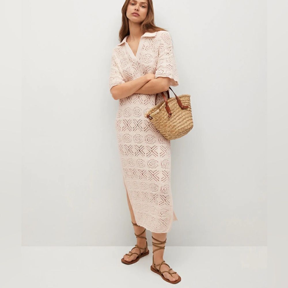 Mango Crochet Cotton dress new - Picture 15 of 15